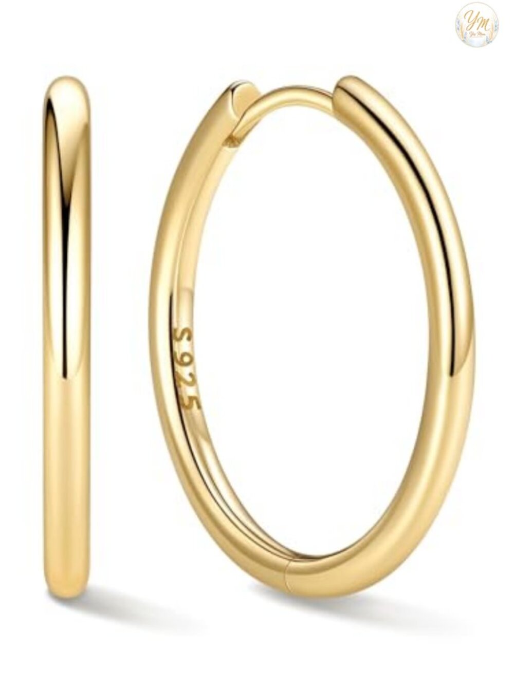 925 Sterling Silver Small Hoop Earrings for Women, Hypoallergenic